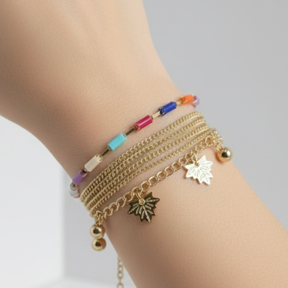 Layered Charm Bracelet