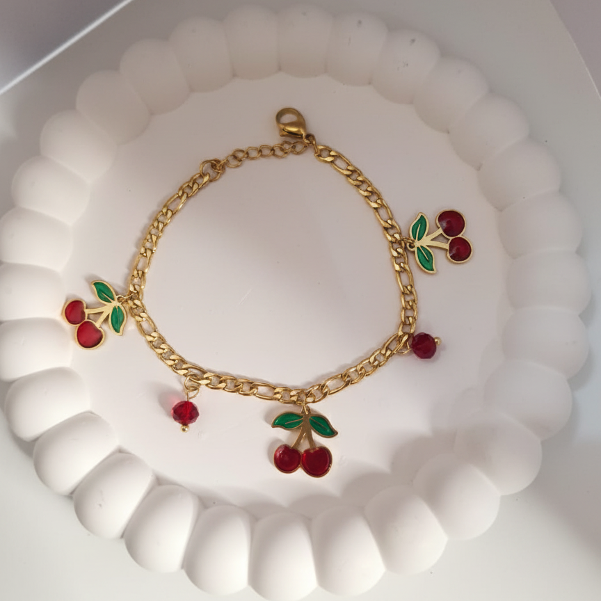 Cherry Charm Bracelet