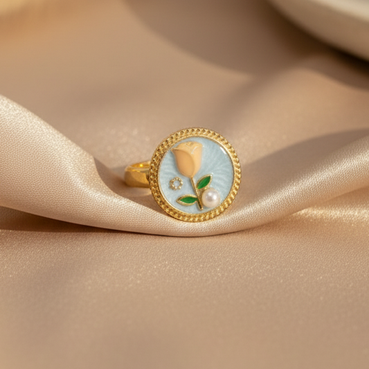 Cameo Rose Ring