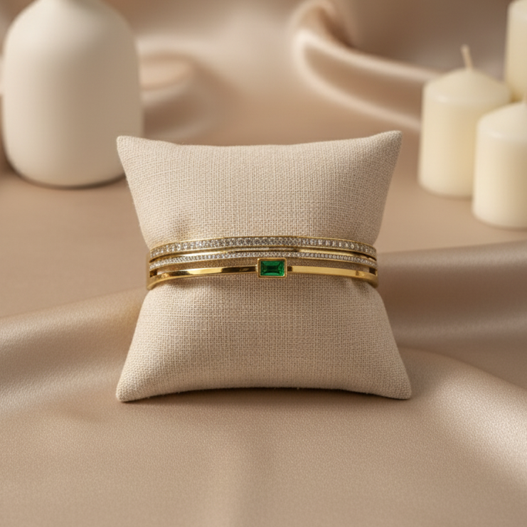 Emerald Stack Bracelet