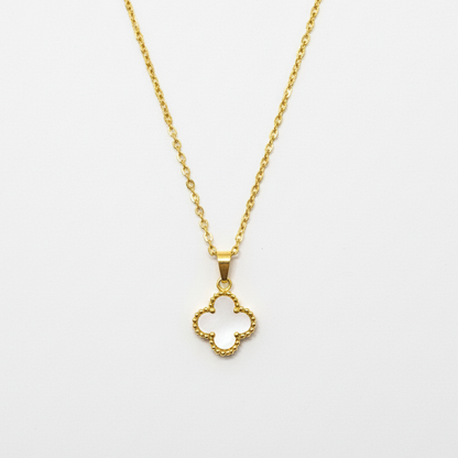 Clover Necklace - White