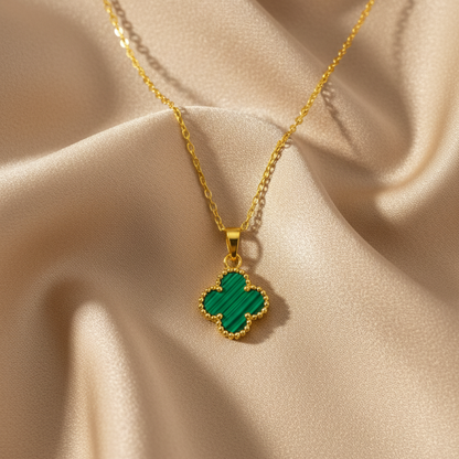Clover Necklace - Green