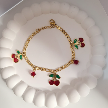 Cherry Charm Bracelet