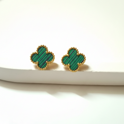Clover Studs - Green