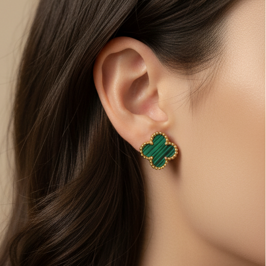 Clover Studs - Green