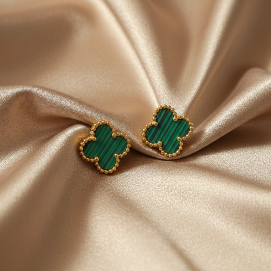 Clover Studs - Green