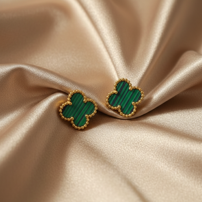 Clover Studs - Green