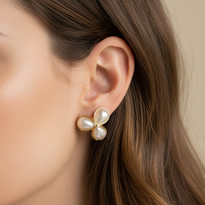 Trinity Pearl Studs